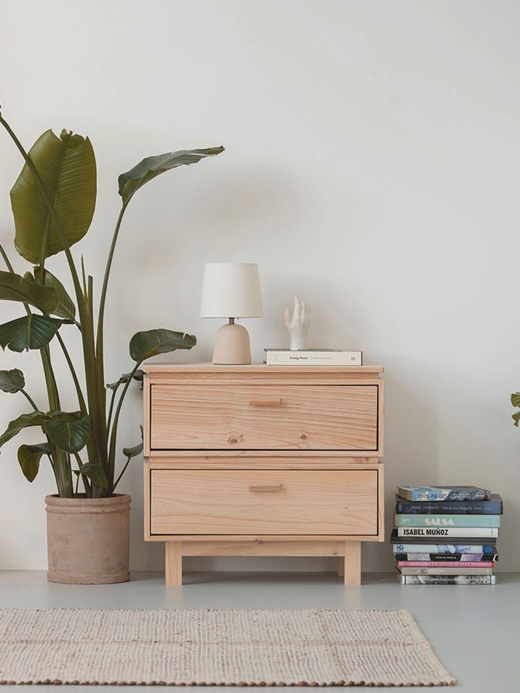 AIKA cómoda com 2 gavetas 78x72 2