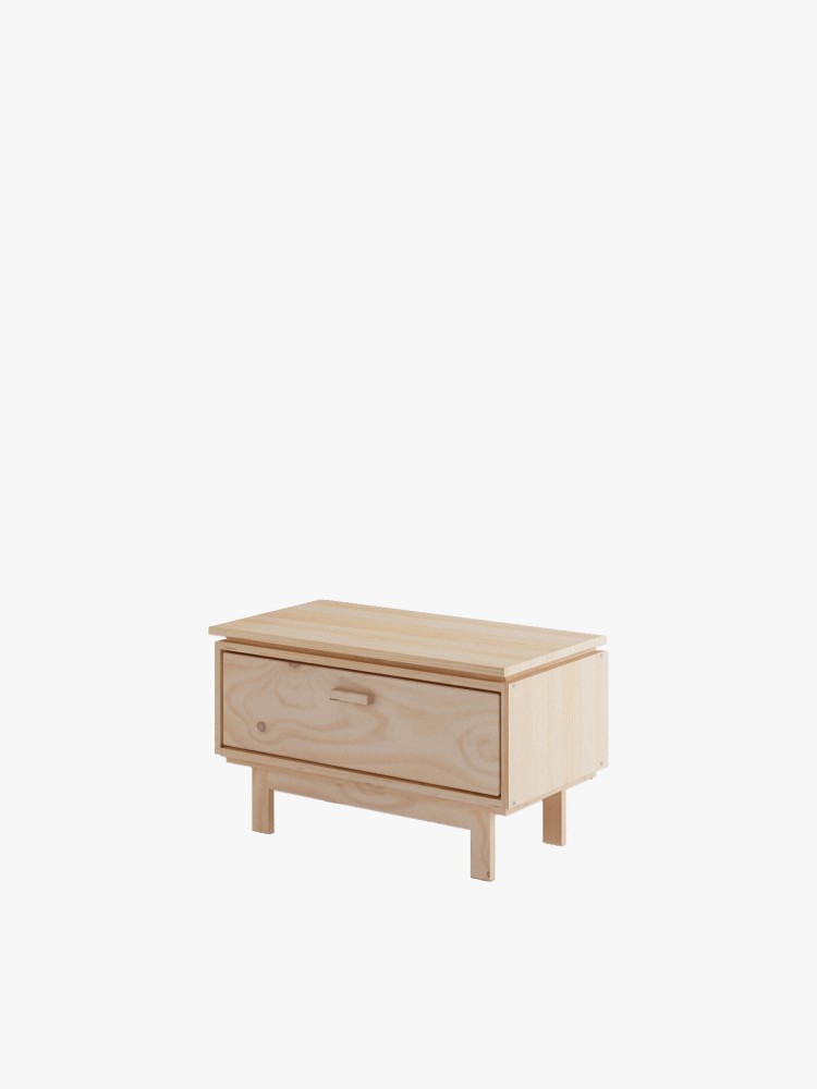 AIKA mesa de cabeceira com gaveta 78x44