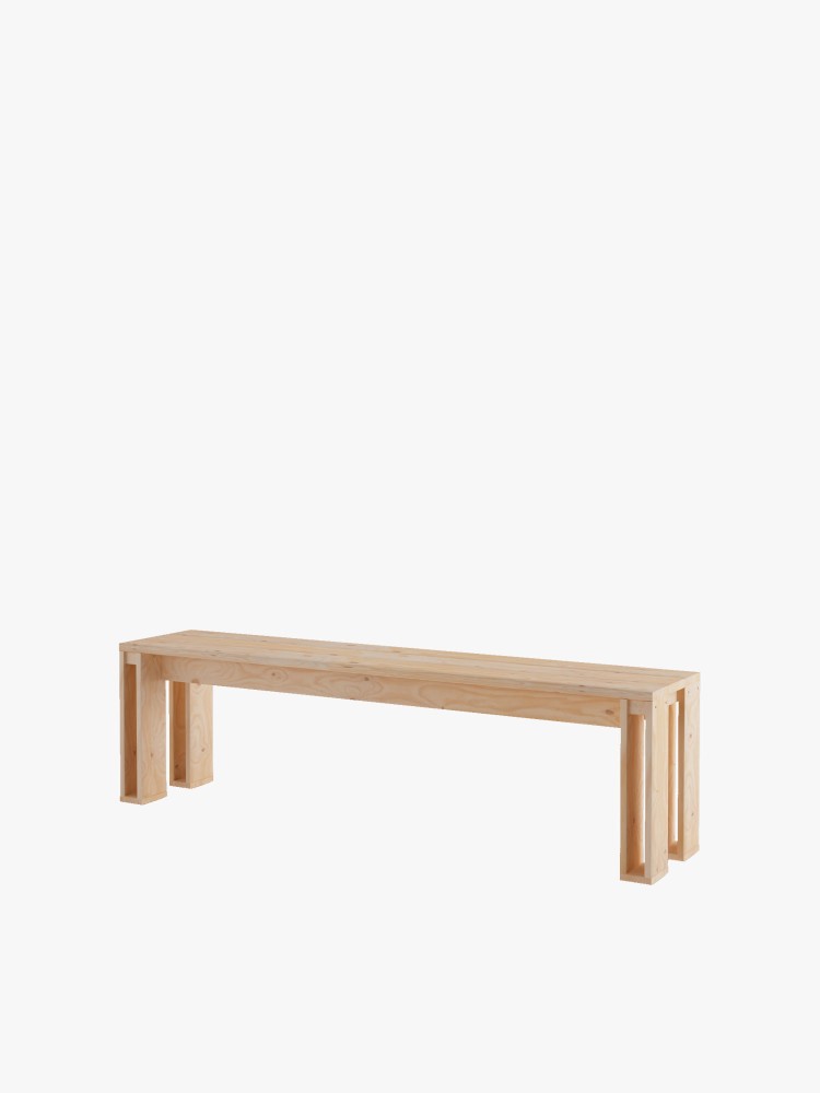 ARINA banco de madeira 160x45