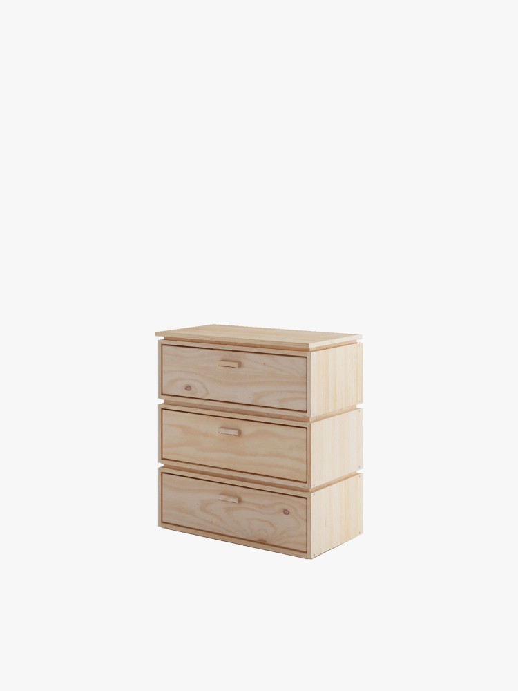LIBE cómoda com 3 gavetas 78x87
