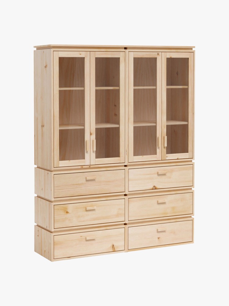 LIBE vitrina dupla com 6 gavetas 157x198