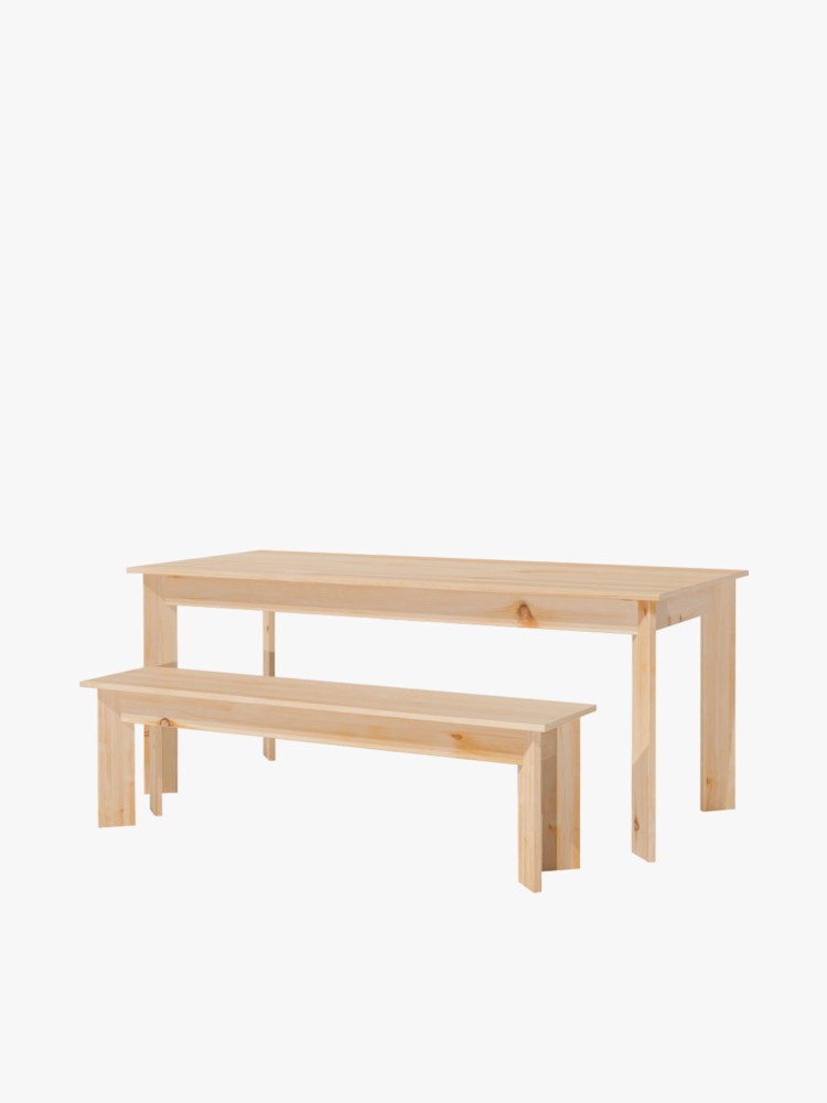 BATU conjunto mesa 180x80 com bancos