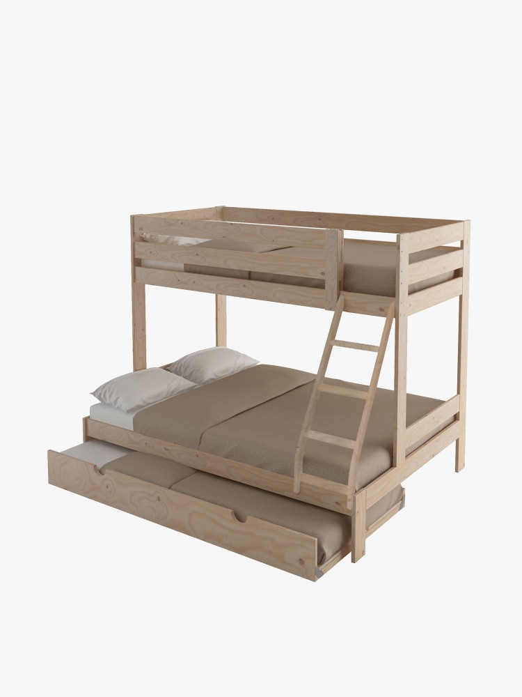 TRIOLO beliche de casal 135 com gaveta-cama