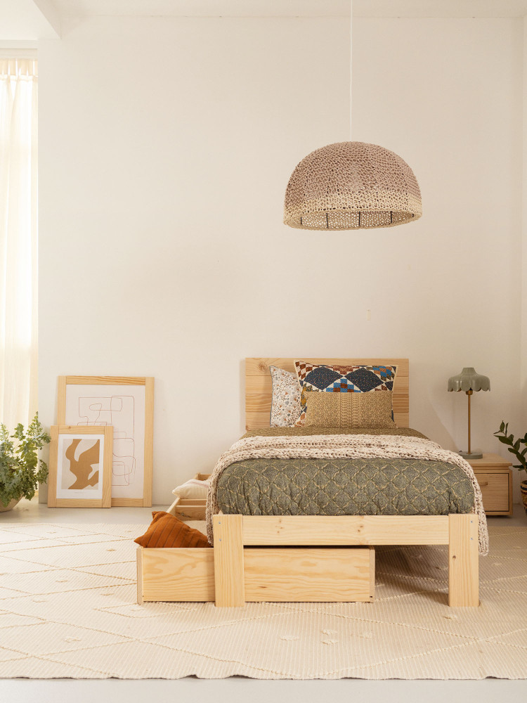 TESTA cama individual 90 com 1 gaveta de arrumação 2