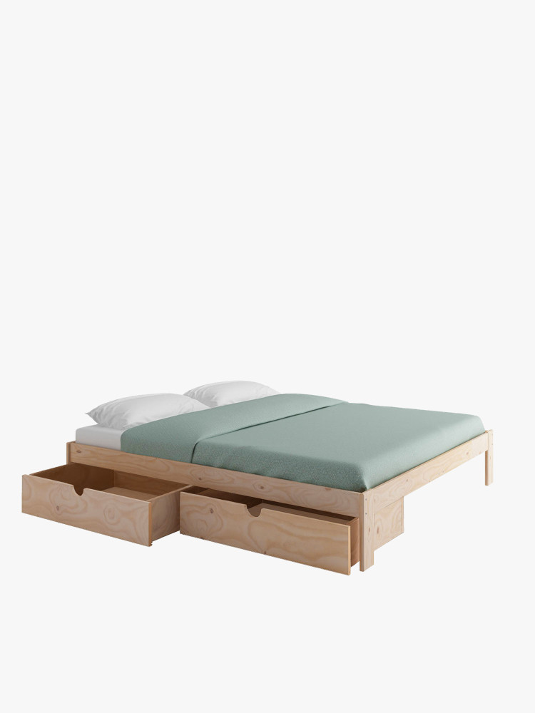 BASO cama de casal 180 com 2 gavetas de arrumação