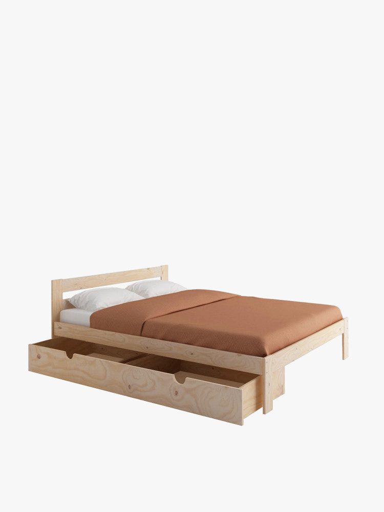 LORE cama de casal 150 com 1 gaveta de arrumação