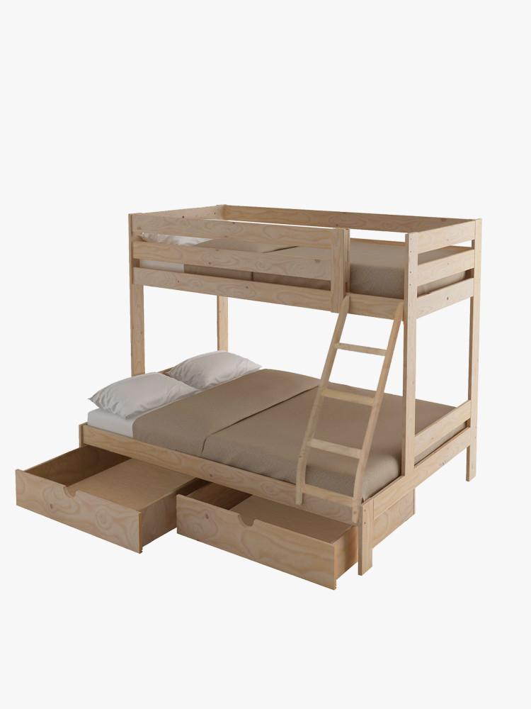 TRIOLO beliche de casal 140 com 2 gavetas de arrumação