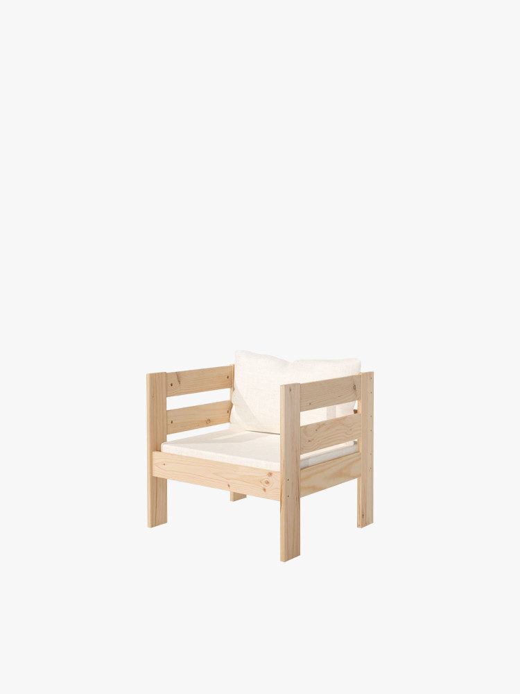 OREKA poltrona modular com 2 braços