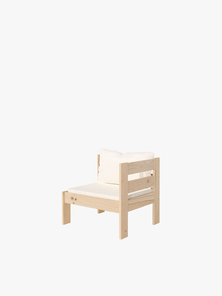 OREKA poltrona modular com braço esquerdo para exterior