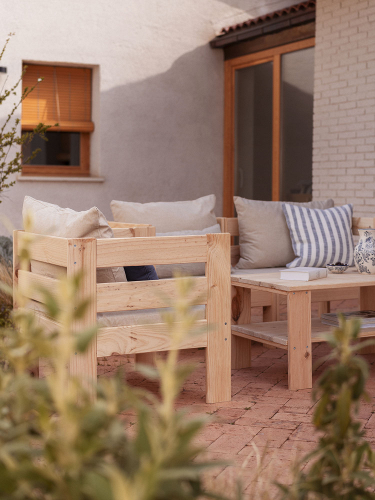 OREKA poltrona modular com 2 braços para exterior 2