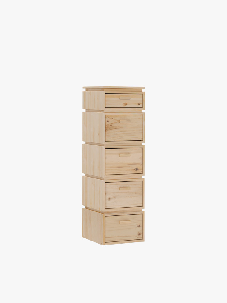 LIBE cómoda coluna com 5 gavetas 39x133