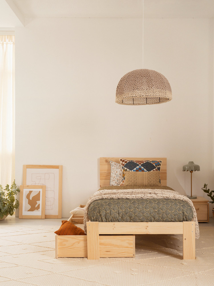 TESTA cama individual 80 com 1 gaveta de arrumação 2