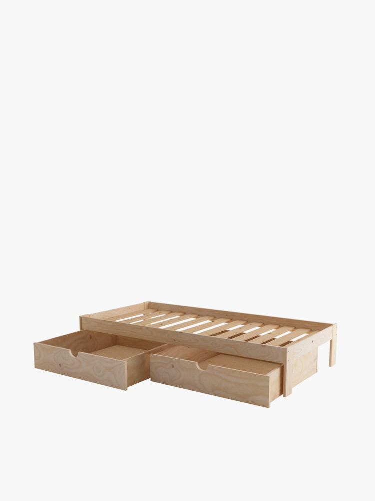BASO cama individual 80 com 2 gavetas