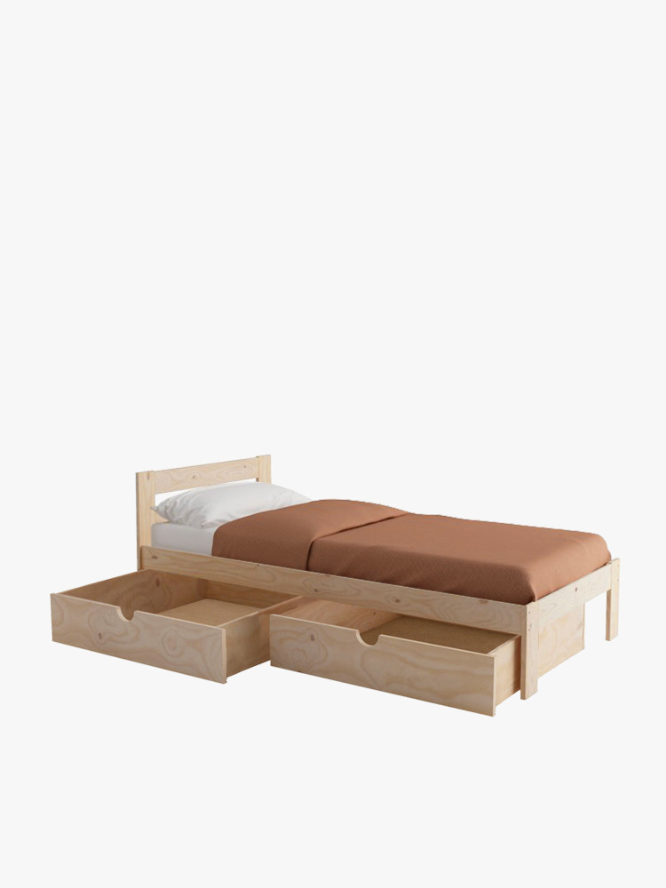 LORE cama individual 80 com 2 gavetas
