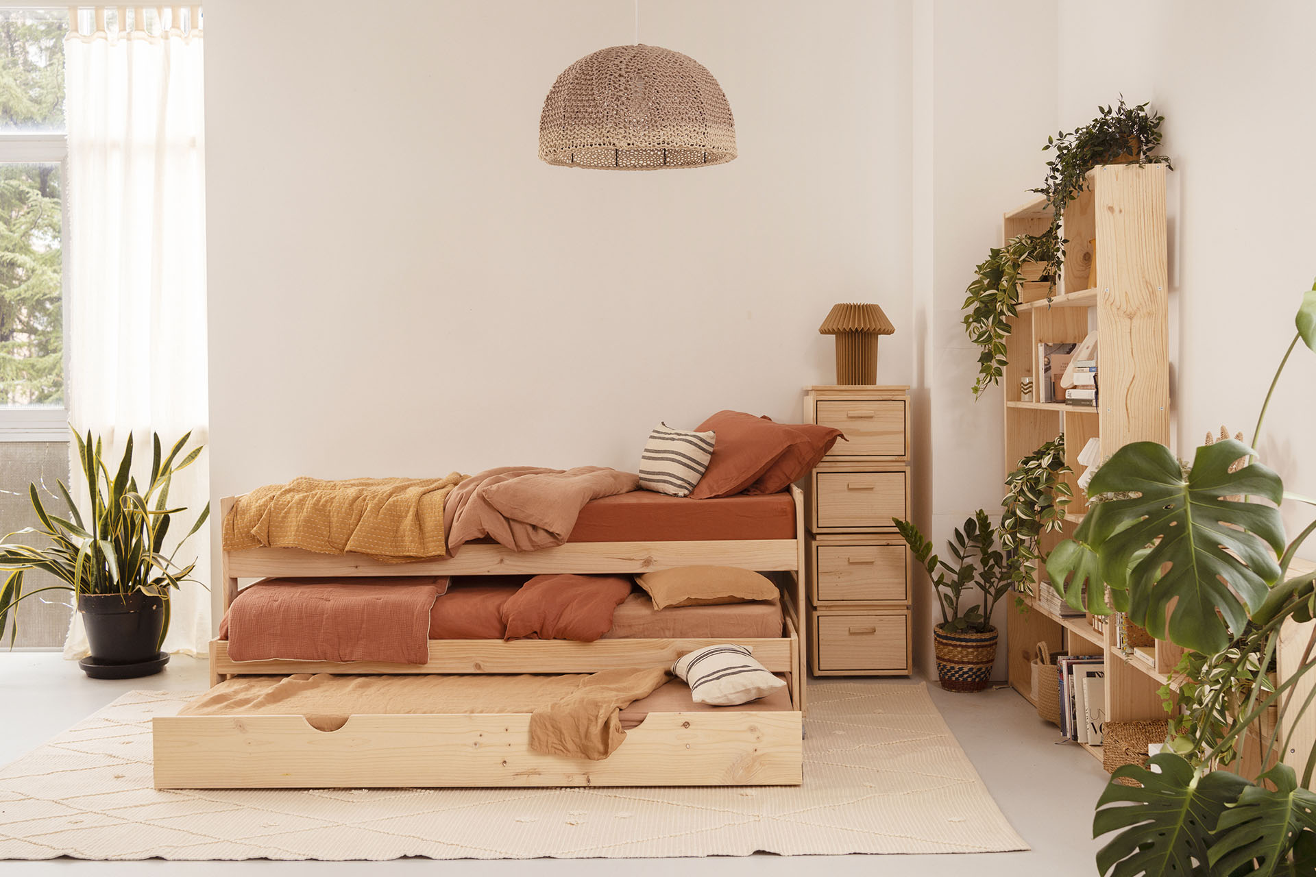 LORE cama dupla compacta tripla