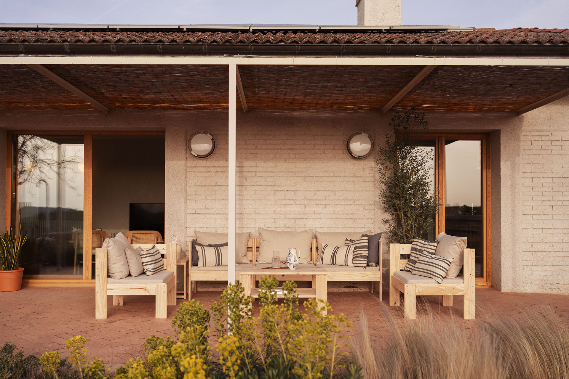 OREKA poltrona modular com braço esquerdo para exterior