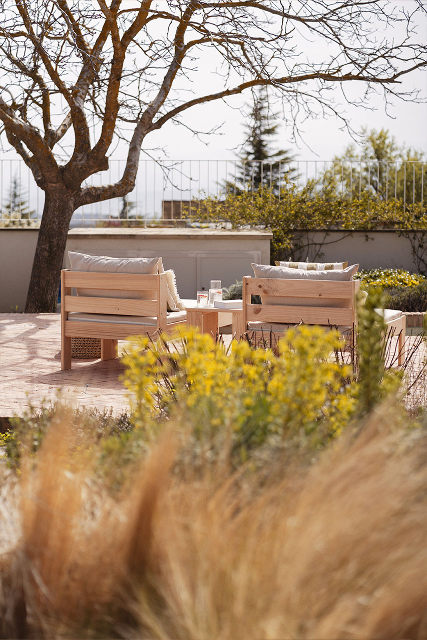 OREKA conjunto modular chaise longue para exterior